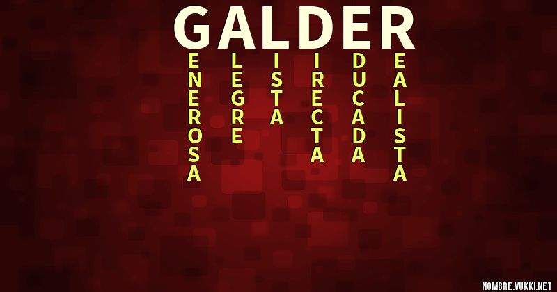 Acróstico galder