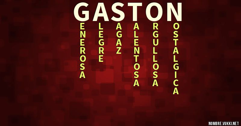 Acróstico gastón