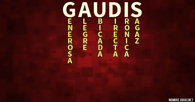 Acróstico gaudis