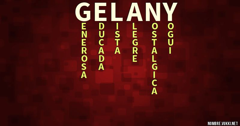 Acróstico gelany