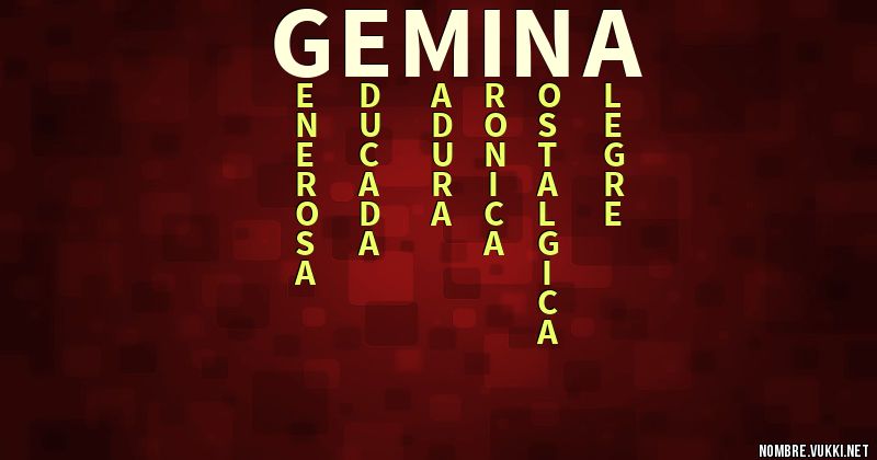 Acróstico gemina