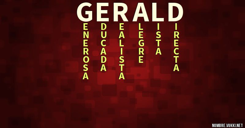 Acróstico gerald