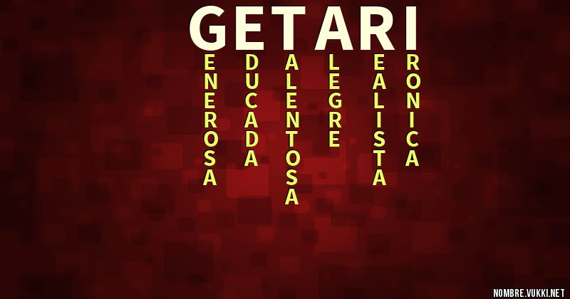 Acróstico getari