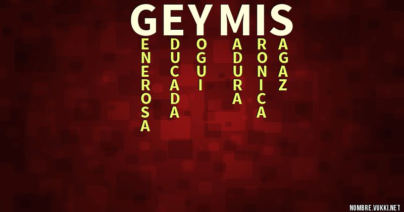 Acróstico geymis