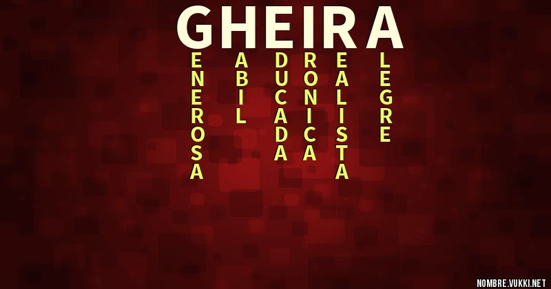 Acróstico gheira