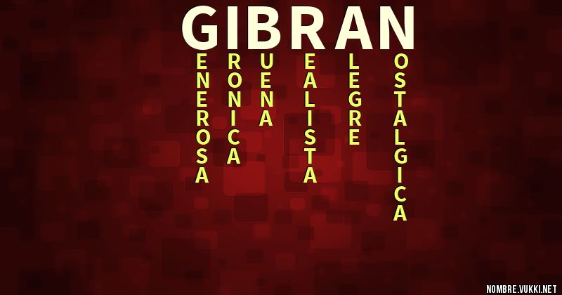 Acróstico gibran