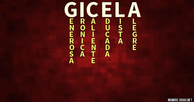 Acróstico gicela