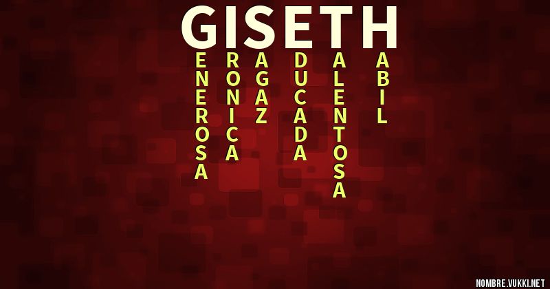Acróstico giseth