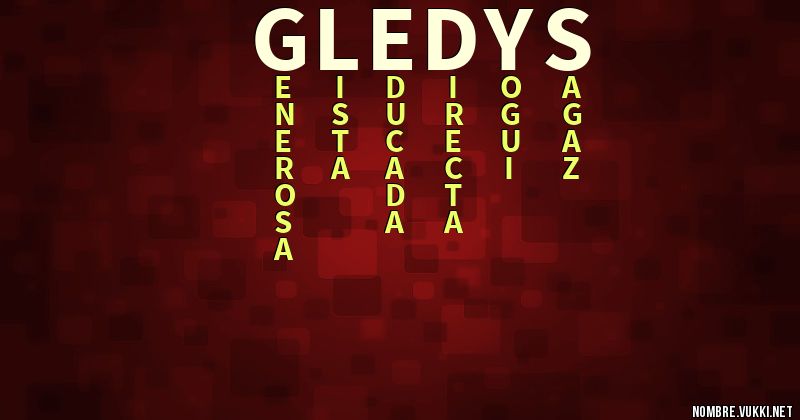 Acróstico gledys