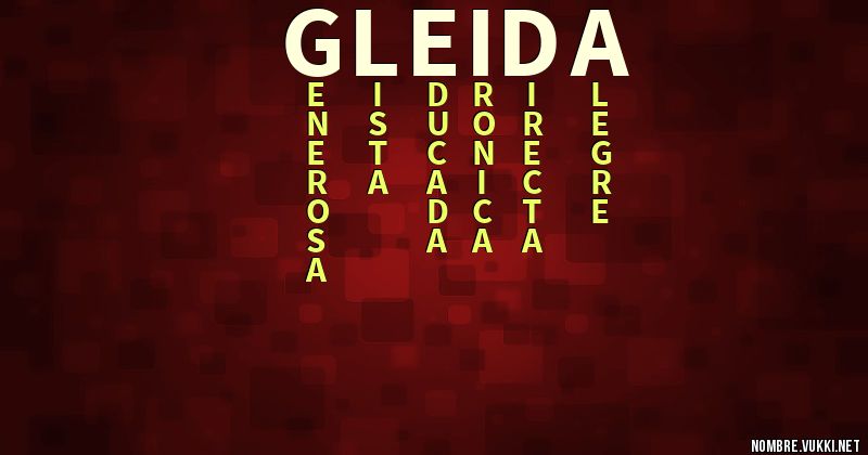 Acróstico gleida