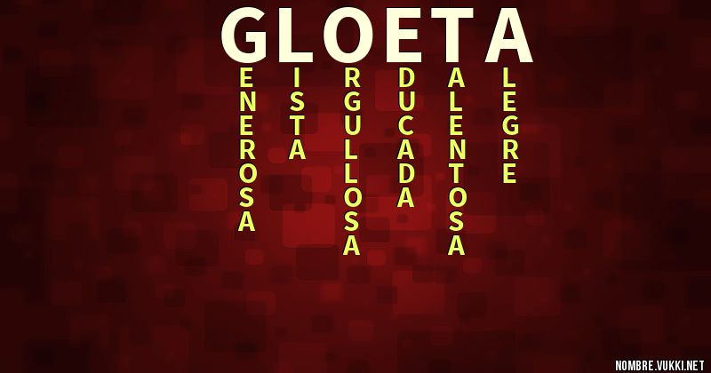 Acróstico gloeta