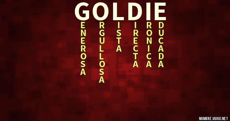Acróstico goldie