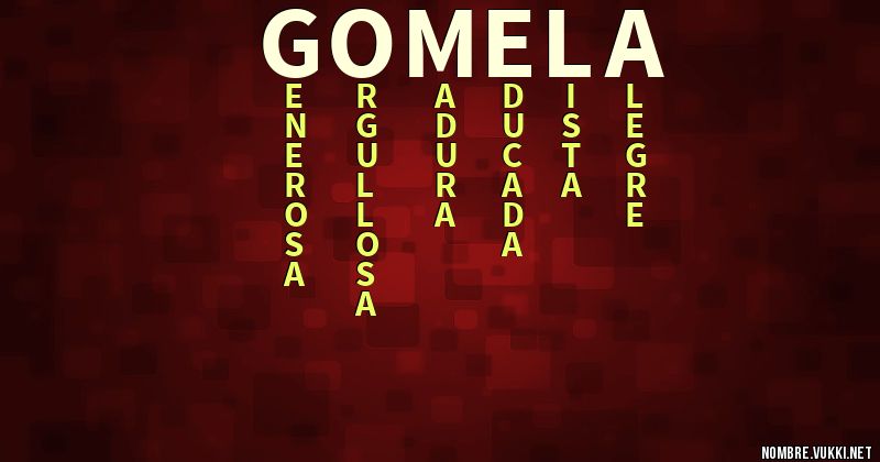 Acróstico gomela