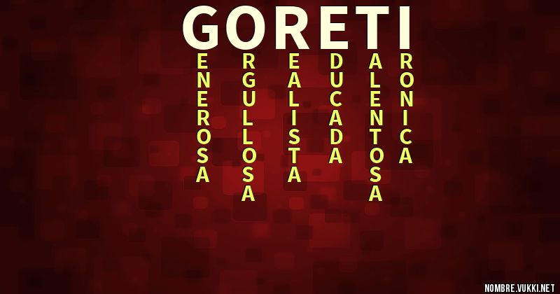Acróstico goreti
