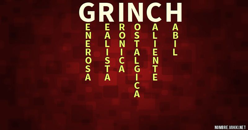 Acróstico grinch