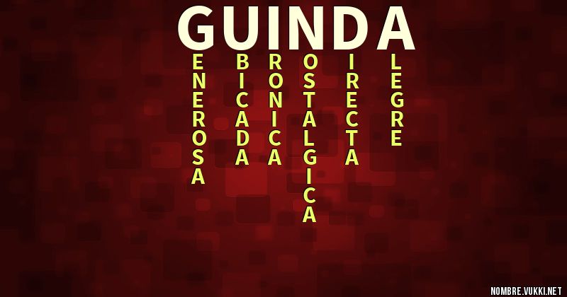 Acróstico guinda