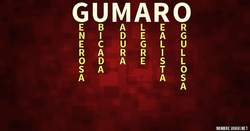 Acróstico gumaro