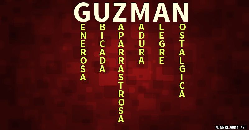 Acróstico guzmán