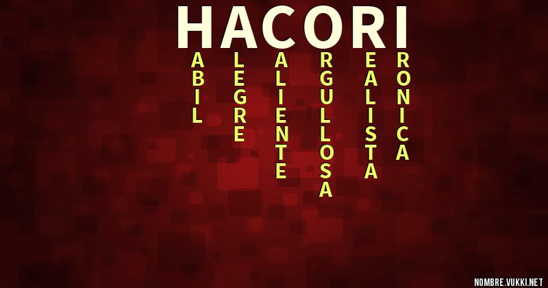 Acróstico hacori