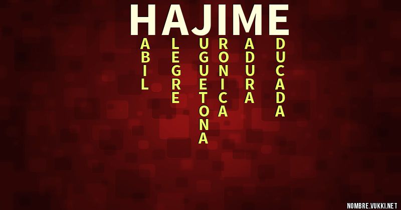 Acróstico hajime