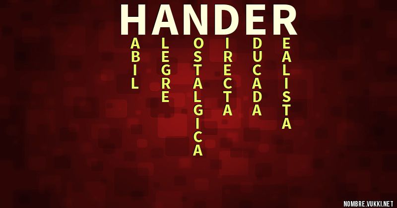 Acróstico hander