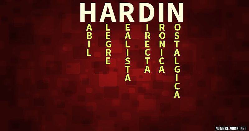 Acróstico hardin