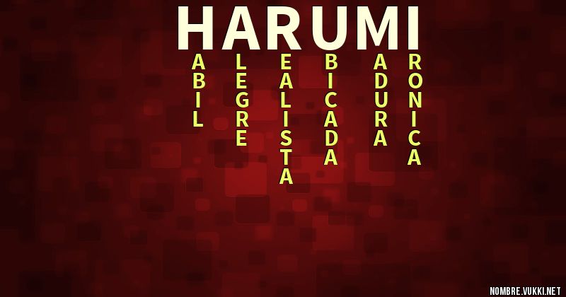 Acróstico harumi