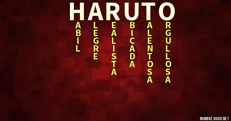 Acróstico haruto