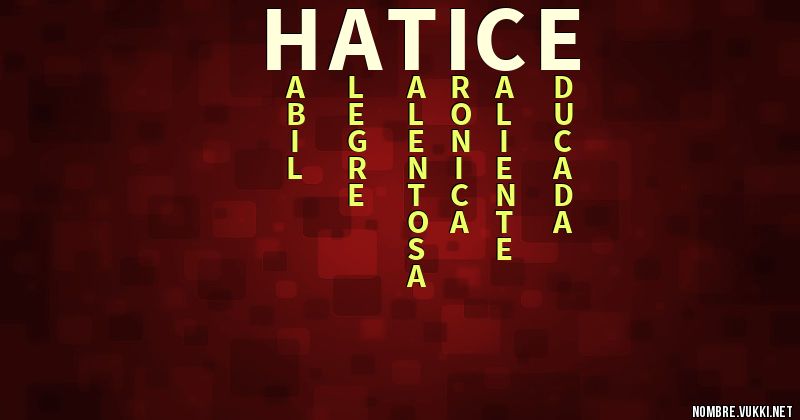 Acróstico hatice