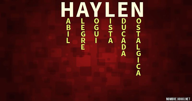 Acróstico haylen