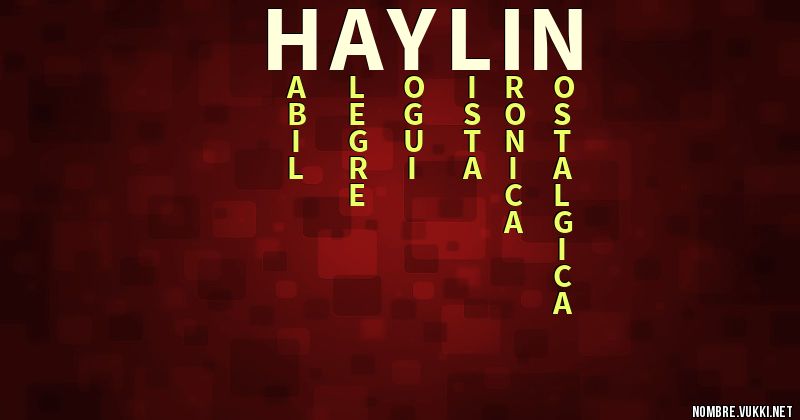 Acróstico haylin