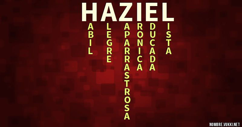 Acróstico haziel