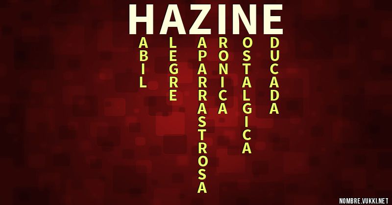 Acróstico hazine