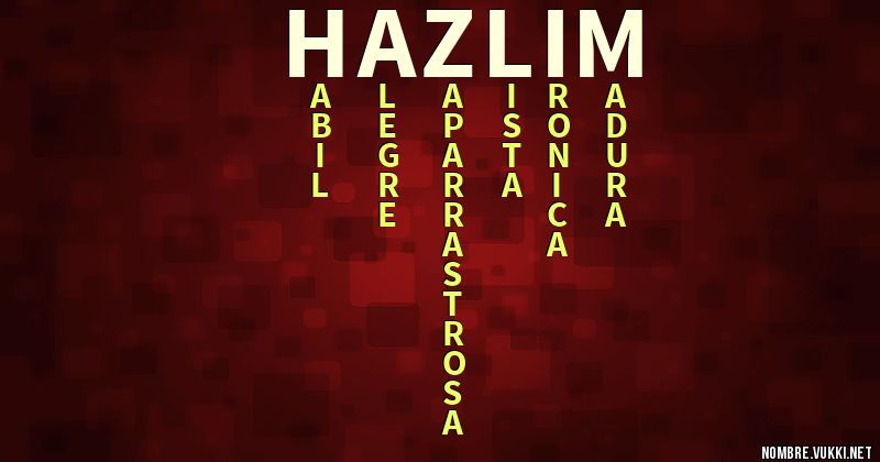 Acróstico hazlim