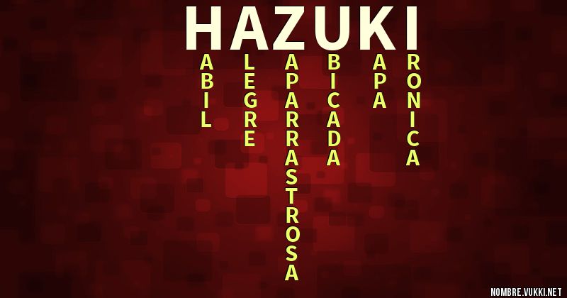 Acróstico hazuki