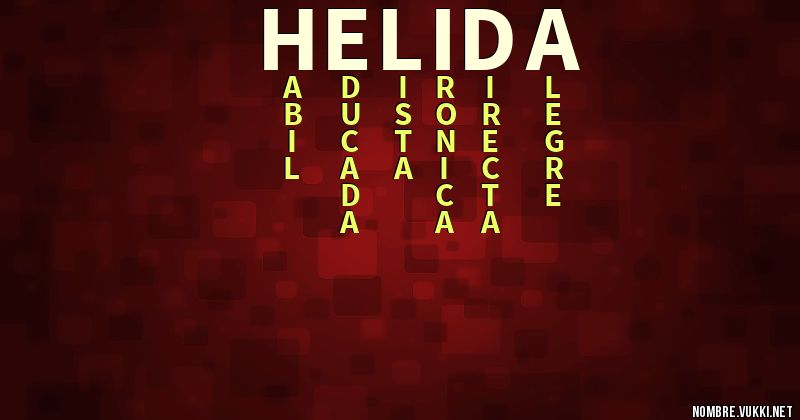 Acróstico helida