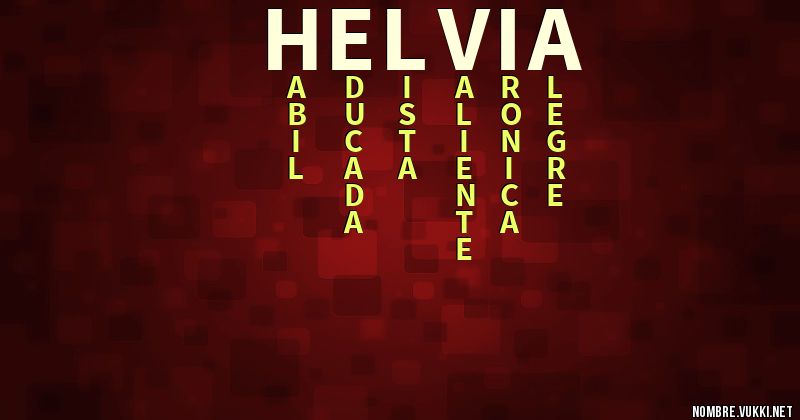 Acróstico helvia