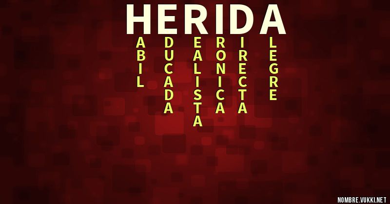 Acróstico herida