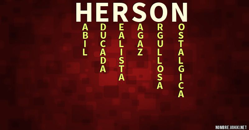 Acróstico herson