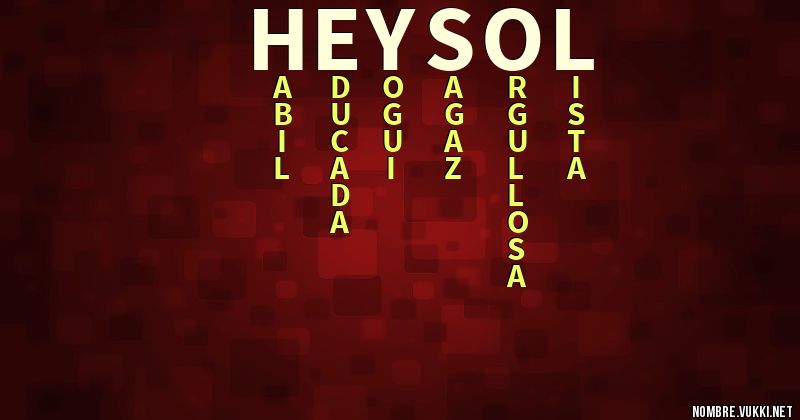 Acróstico heysol