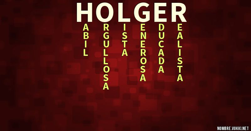 Acróstico holger