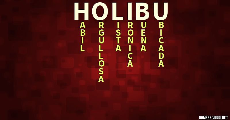Acróstico holibu