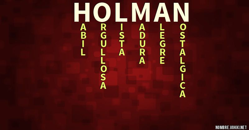 Acróstico holman