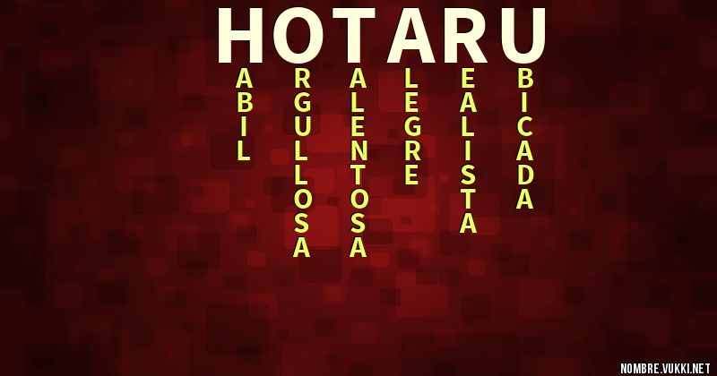 Acróstico hotaru