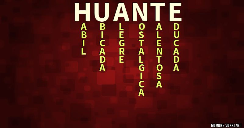 Acróstico huante