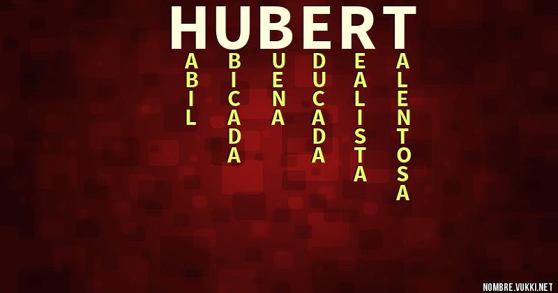 Acróstico hubert
