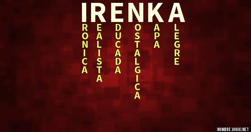 Acróstico irenka
