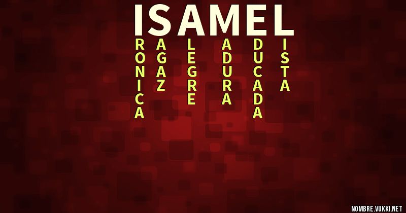 Acróstico isamel