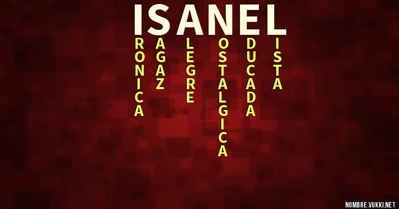 Acróstico isanel