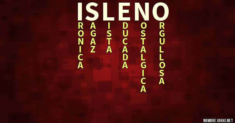 Acróstico isleño